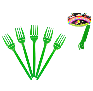 GARFO SOBREMESA PLÁSTICO VERDE C/12 UNID