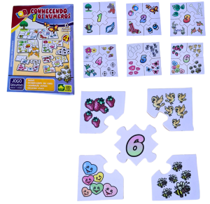 JOGO CONHECENDO OS NUMEROS EM MADEIRA - C163