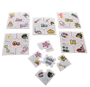 JOGO CONHECENDO AS VOGAIS EM MADEIRA - C167