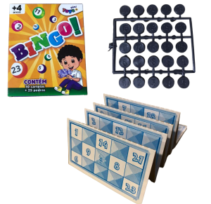 MINI BINGO C/10 CARTELAS E 25 PEDRAS - 0500A