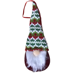 NT - ENFEITE CABEÇA GNOMO GORRO 22CM - NTA10089