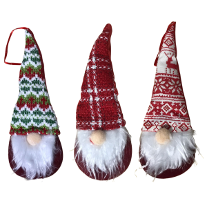 NT - ENFEITE CABEÇA GNOMO GORRO 22CM - NTA10089