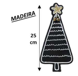 NT - ENFEITE DE MADEIRA ARVORE 25CM - NTA01095