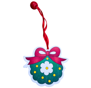 NT - ENFEITE DE MADEIRA NOEL C/10 PÇS - NTA65027