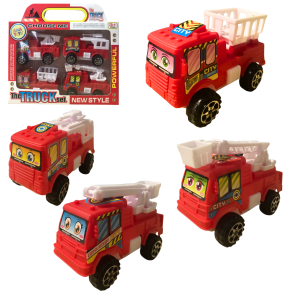 CAMINHÃO BOMBEIRO FRICÇÃO C/4 PÇS - TS90246