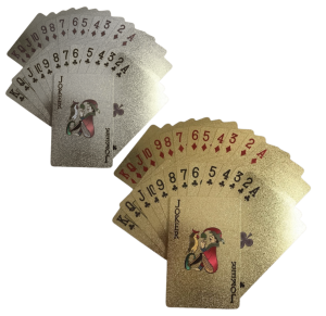 BARALHO DE PLASTICO OURO/PRATA - NS-3957