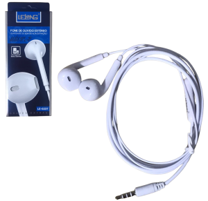 FONE DE OUVIDO REDONDO C/MICROFONE - LE-0237