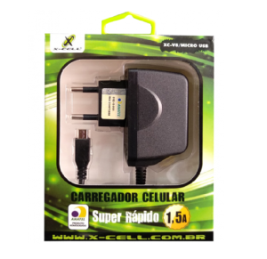 CARREGADOR V8 2.0A - XC-V8/MICRO