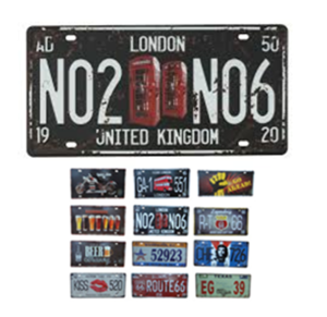 PLACA DE METAL 30X15CM - 71956 - DECORATIVA