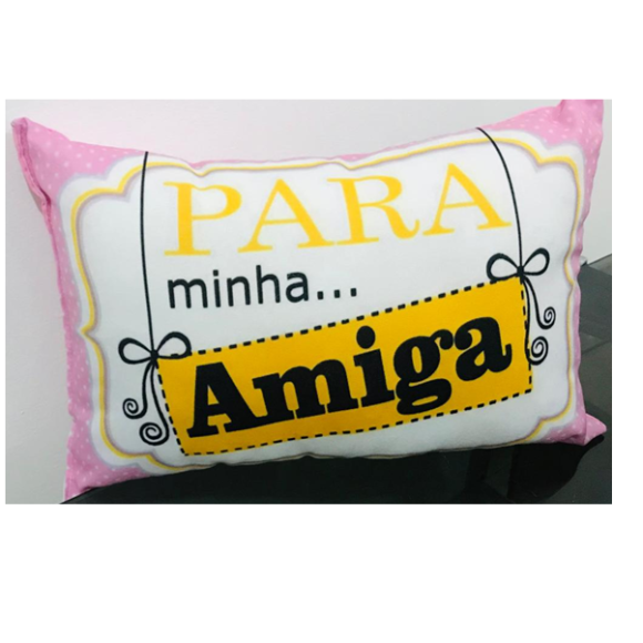 ALMOFADA 28X18CM - PARA MINHA AMIGA