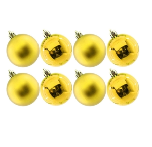 NT - BOLA LISA DOURADA 3CM C/8PÇ - NTB1001D