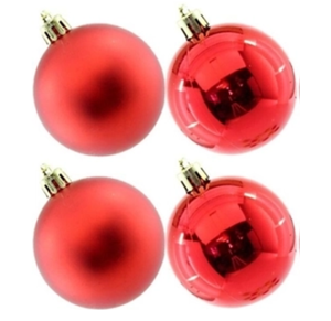 NT - BOLA LISA VERMELHA 5CM C/4PÇ - NTB1003V