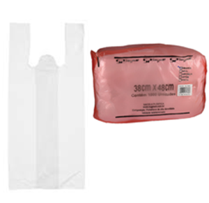 SACOLA BRANCA 38X48 CM C/1000 UNID.