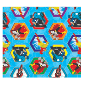 SACO METALIZADO 25X36CM C/50 UNID HEROIS - VP 89