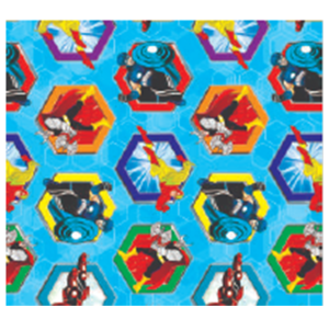 SACO METALIZADO 44X59CM C/50 UNID HERÓIS - VP 89