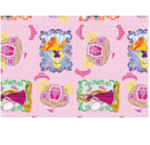 SACO METALIZADO 25X36CM C/50 UNID PRINCESAS - VP 76