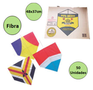 PIPA MEDIO C/50 UNID 48X37CM FIBRA - 00.1676