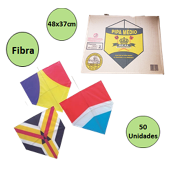 PIPA MEDIO C/50 UNID 48X37CM FIBRA - 00.1676