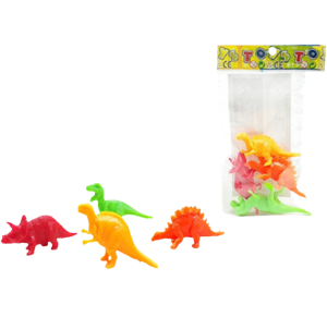 KIT DINOSSAUROS EMBORRACHADOS C/4 PÇS - 18083
