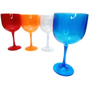 TAÇA DE GIN 630ML TRANSLUCIDA CORES SORTIDAS - TG301