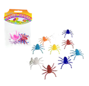 ARANHA COLORIDA C/5 PÇS