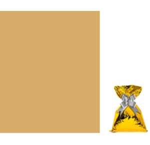 SACO METALIZADO 35X59CM C/50 UNID OURO - VP 02