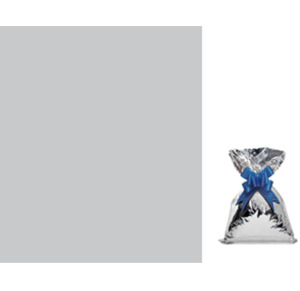 SACO METALIZADO 30X44CM C/50 UNID PRATA - VP 01