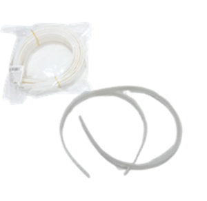 TIARA PLASTICA BRANCA 1CM C/24 PÇS - LP3994