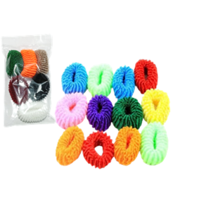 ELASTICO ESTRELA P/CABELO SUPER COLOR C/6 UNID - D51