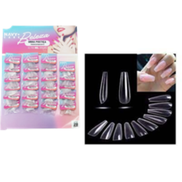 UNHAS POSTIÇAS C/ 20 PCTES C/24 UNHAS - 34001