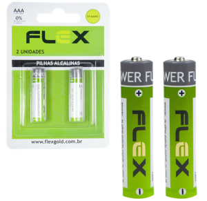 PILHA AAA ALCALINA FLEX C/2 PÇS - FX- AAAK2