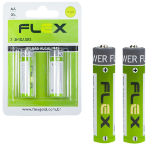 PILHA AA ALCALINA FLEX C/2 PÇS - FX- AAK2