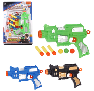 PISTOLA LANÇA DARDOS E BOLAS C/7 PÇS - WBU2340