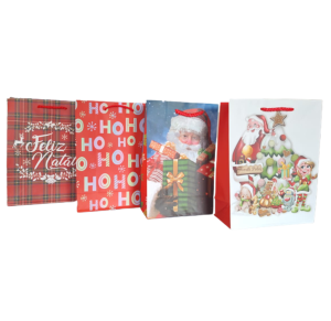 NT - SACOLA NATAL DE PAPEL 18X24X8CM - NTS1037P