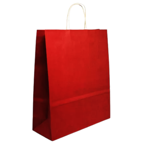 SACOLA KRAFT VERMELHA 18X09X24 C/10 UNID