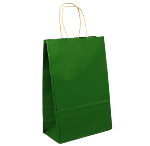 SACOLA KRAFT VERDE BANDEIRA 18X09X24 C/10 UNID