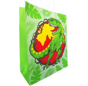 SACOLA KRAFT DINOSSAURO 18X09X22 C/10 UNID