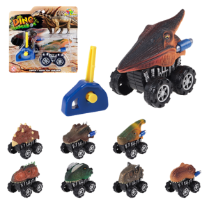 CARRO ANIMAL DINOSSAURO C/LANÇADOR - ZB794