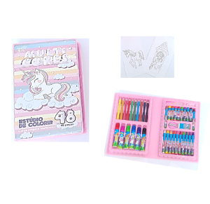 MALETA ESCOLAR C/48 PCS UNICORNIO - MAX-HR848-A