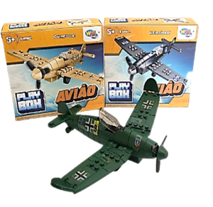 AVIÃO DE MONTAR PLAY BOX - WB12523