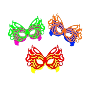 MASCARA DUPLA NEON VAZADA C/6 PÇS - Q23393