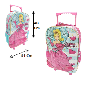 MOCHILA INFANTIL FEMININA C/RODAS - BPD33894
