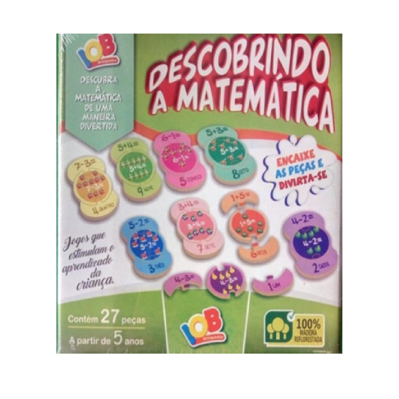DESCOBRINDO A MATEMATICA EM MADEIRA - C233 - 27 PÇS