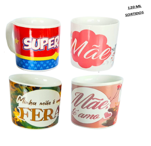 CANECA DE PORCELANA 120ML - MÃE - U21-20