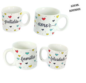 CANECA 120ML - PALAVRAS INSPIRADORAS - U21-79