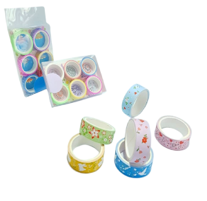 FITA ADESIVA COLOR C/6 PÇS - 74275