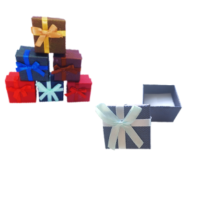 CAIXA DE PRESENTE C/LAÇO 4X4X3CM - LP 6080