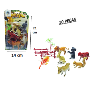 ANIMAIS DA SELVA C/10 PÇS - TOYS-23768_QO