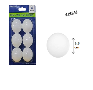 BOLA PING PONG C/6 UNID - PIN2135