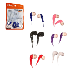 FONE DE OUVIDO C/MICROFONE SILICONE - LE-0241
